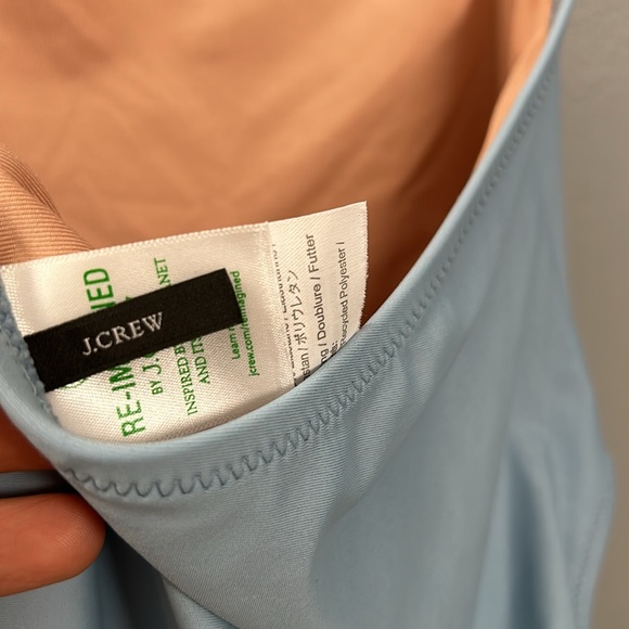 J crew Cutout tie-back one piece swimsuit size 8 style bf166 baby blue - Picture 9 of 16